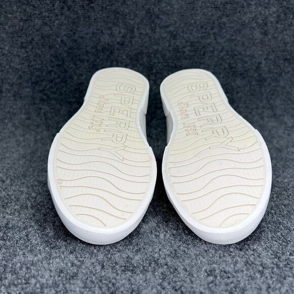 Sperry Seacoast Sneakers Womens Size 7.5 Grey Canvas Slip On Summer Casual Shoes - Picture 11 of 12